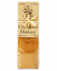 CYNAMON MIELONY 100 G AROMATYCZNY, INDYJSKI, CYNAMON KASJA,